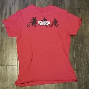 Stranger Things Red Medium Shirt